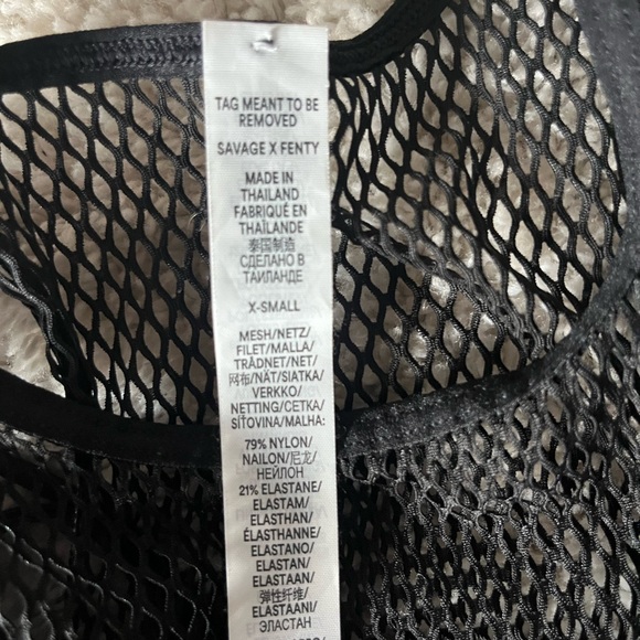 real Savage x Fendy Black Mesh Bralette - Picture 5 of 6